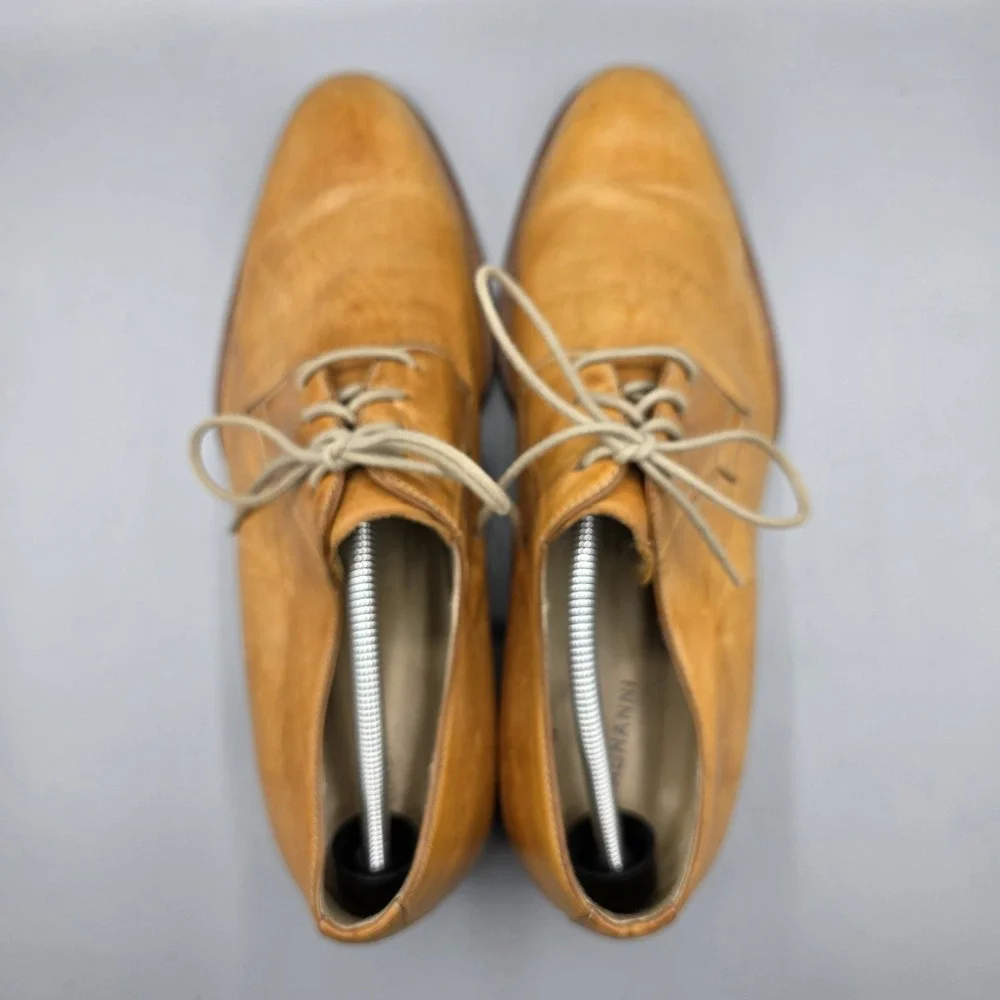 Magnanni Dress Shoes Mens 12 Tan Leather‎ Derby Oxford Business Professional